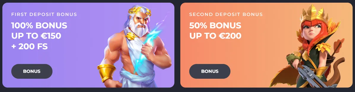 Spinago Casino Welcome Pack Bonuses